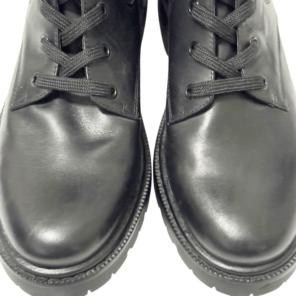 Sam Edelman Lydell Lace Up Combat Chelsea Boot Black 9 - Picture 5 of 14